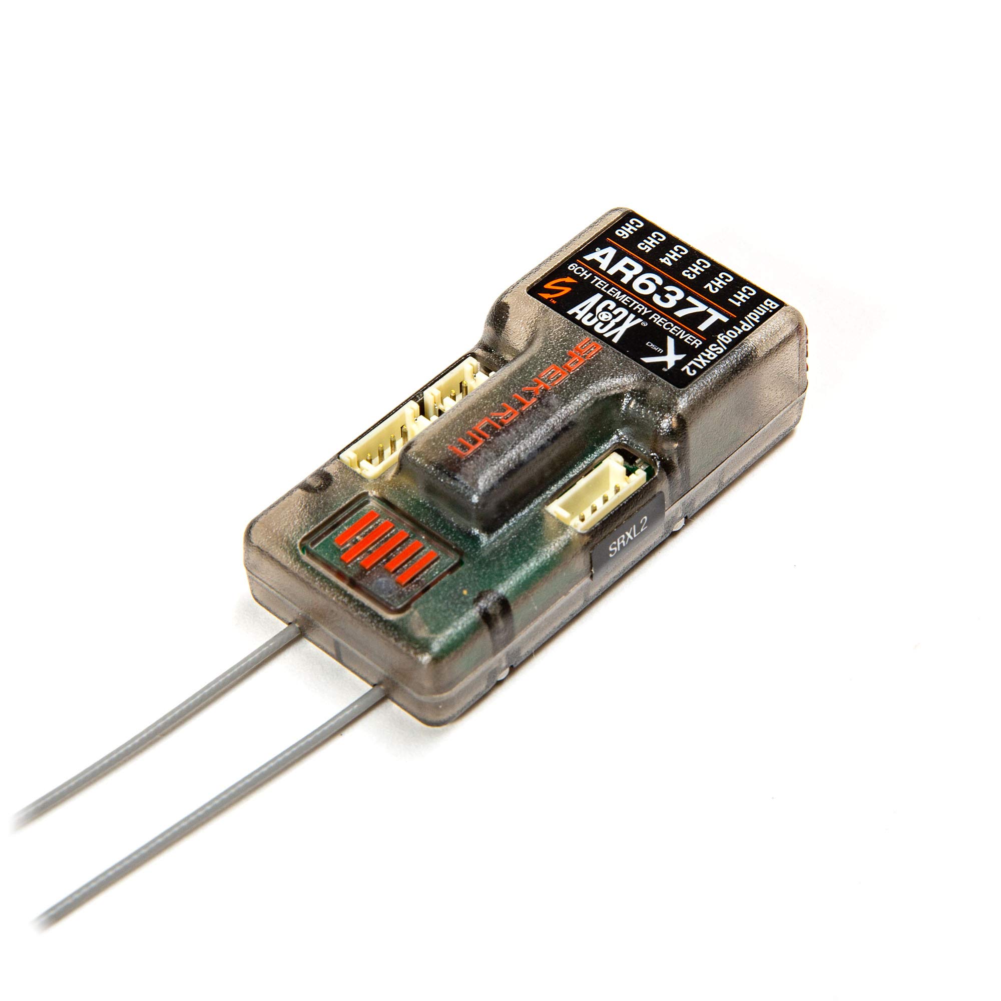 Amazon.com: Spektrum AR637T DSMX 6-Channel AS3X Telemetry Receiver